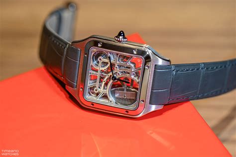 cartier santos dumont carbon skeleton titanium|cartier santos quartz movement.